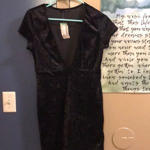 Velvet mini dress